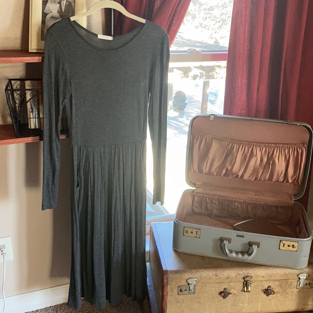 Pleaded Cotton Dress